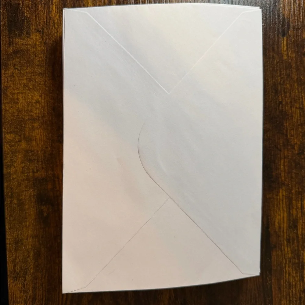 50 White Envelopes 5 1/4 inch x 7 1/4 in Blank Greeting Card Envelopes